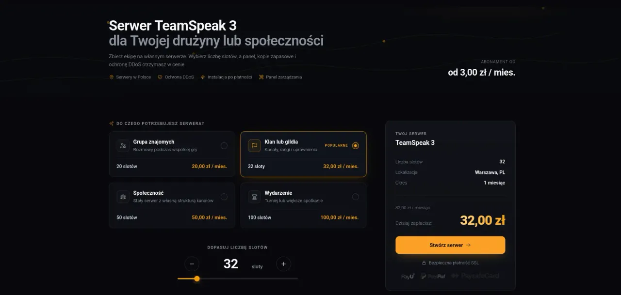 Wizualizacja komunikacji głosowej TeamSpeak 3